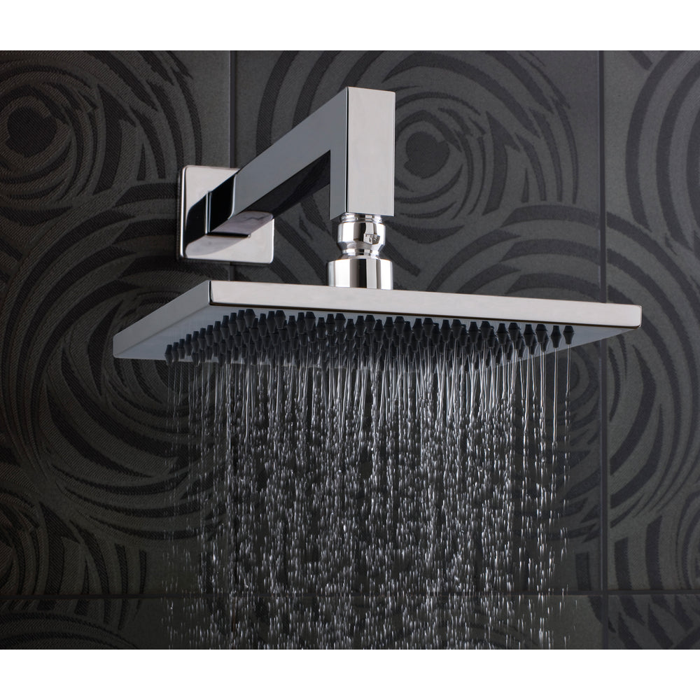 JTP Sam Square Wall Shower Arm 400mm in Chrome