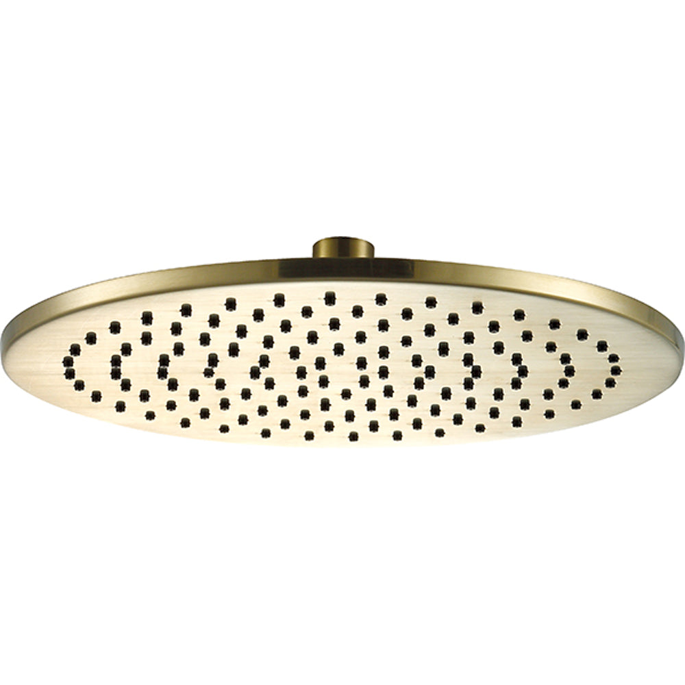 JTP VOS Round Overhead Shower in Brushed Brass