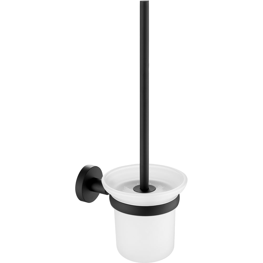 JTP VOS Wall Mounted Toilet Brush 165 in Matt Black