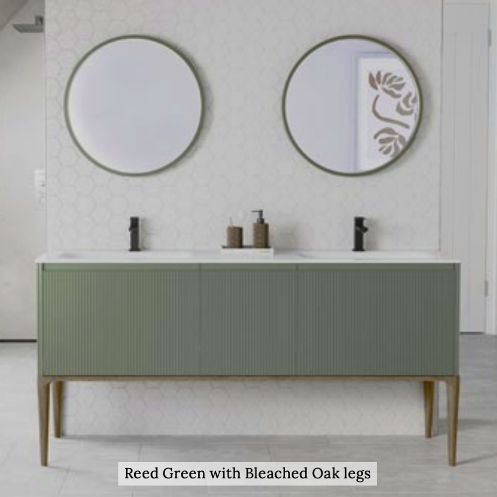 NEW Burbidge Fluted Alnwick  1750mm Vanity Unit with Double Basin