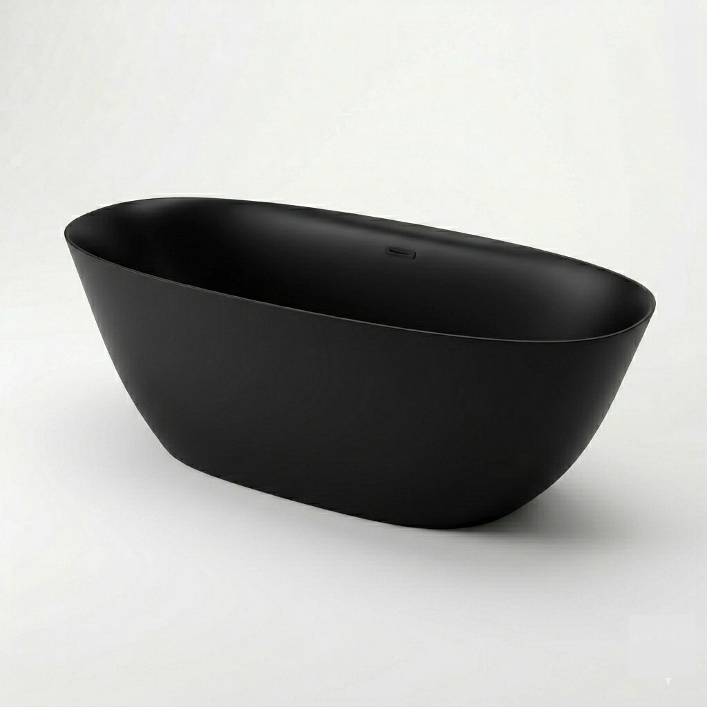 Nero_Black Crema Emporio Bagno Laghi Surface Freestanding Stone Colour Bath