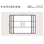 Patishon Crittall Doubled Hinged Doors GZO7WETRLJ Fixed to two walls 1