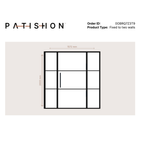 Patishon Crittall Single Hinged 0OBRQ7Z3T9 Fixed to two walls