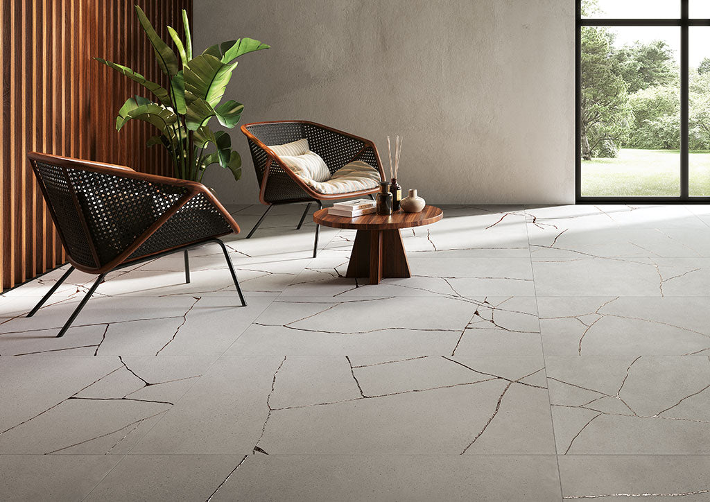 Fioranese Kintsugi Hibi Fog 60x120 naturale rettificato lifestyle