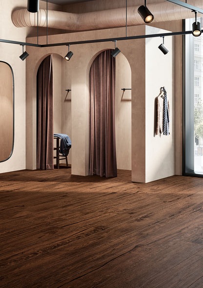 Fioranese Legnovivo Moro 25x149.7 interior floor lifestyle
