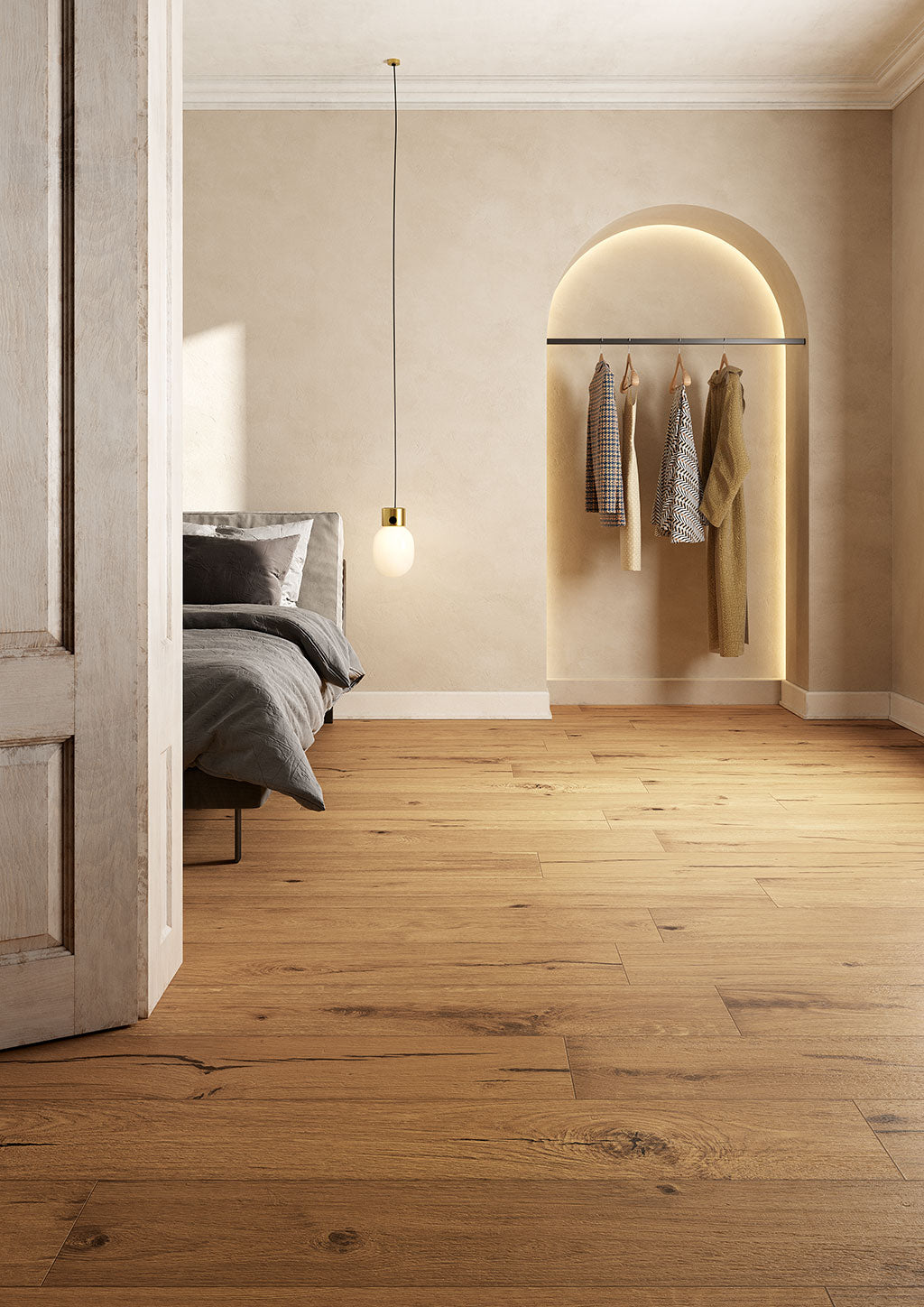 Fioranese Legnovivo Naturale 25x149.7 bedroom lifestyle