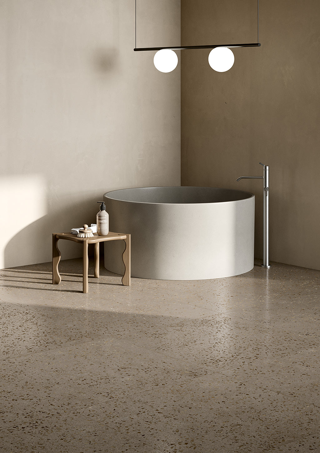 Fioranese Bits Greige 90x90 bathroom lifestyle