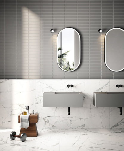 Fioranese Fio. Brick Vague Grey 7.3x30 bathroom lifestyle