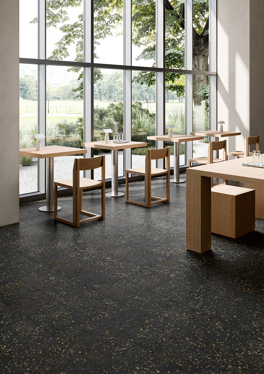 Fioranese Bits Black 30x30 kitchen lifestyle