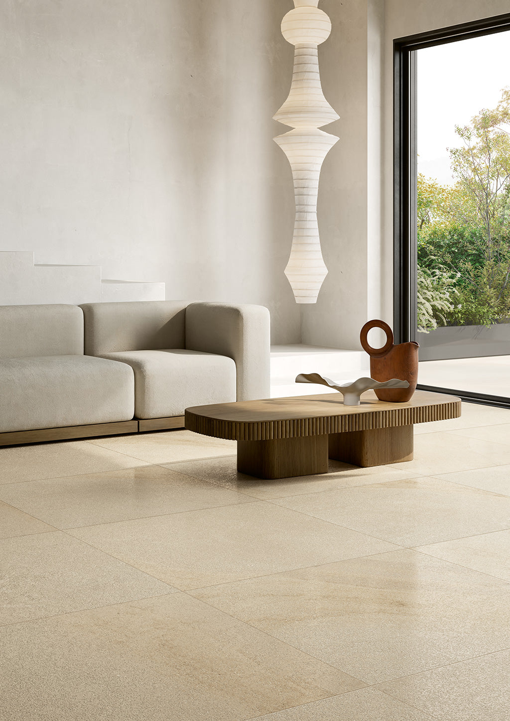 Fioranese Côte Sable 90x90 kitchen lifestyle