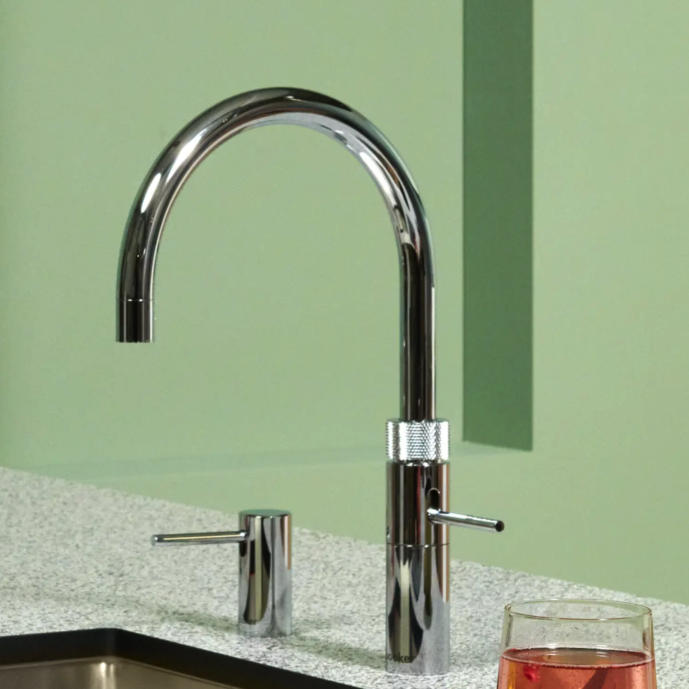 Quooke Fusion Round Boiling hot and Cold Tap chrome