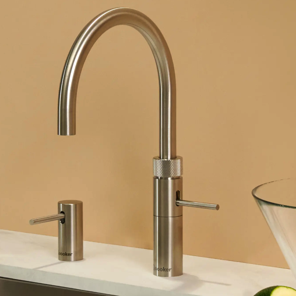 Quooke Fusion Round Boiling hot and Cold Tap steel