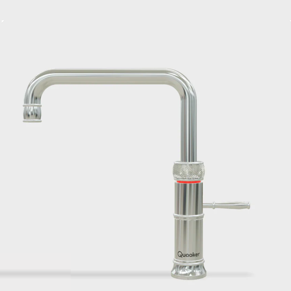 Quooker Classic Fusion Square Boiling, Hot and Cold Water chrome
