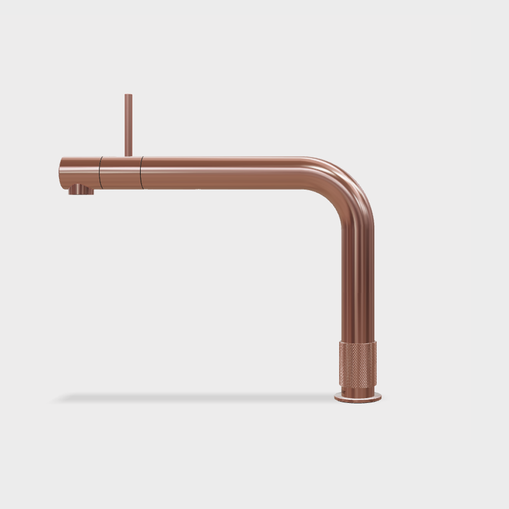 Quooker Front Boiling, Hot and Cold Water rose copper