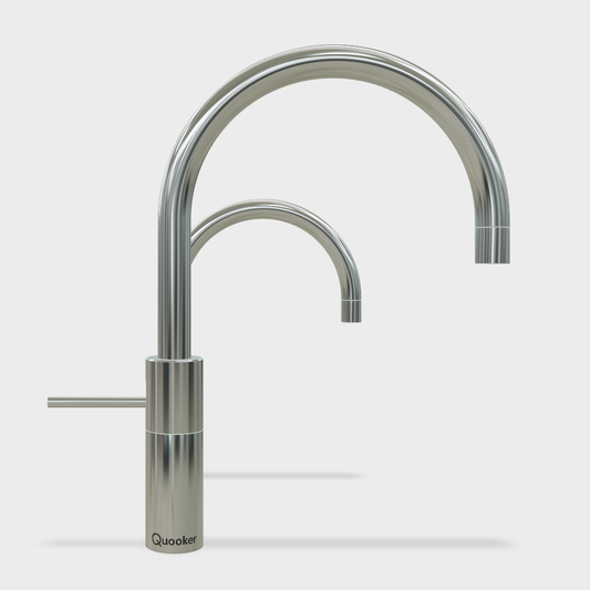 Quooker Nordic Twintaps Round Single & Mixer  chrome