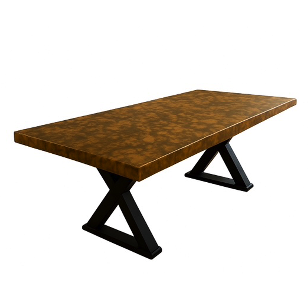 Radcliffe & Moreton Bespoke Liquid Metal Table Leopard Brass Collection