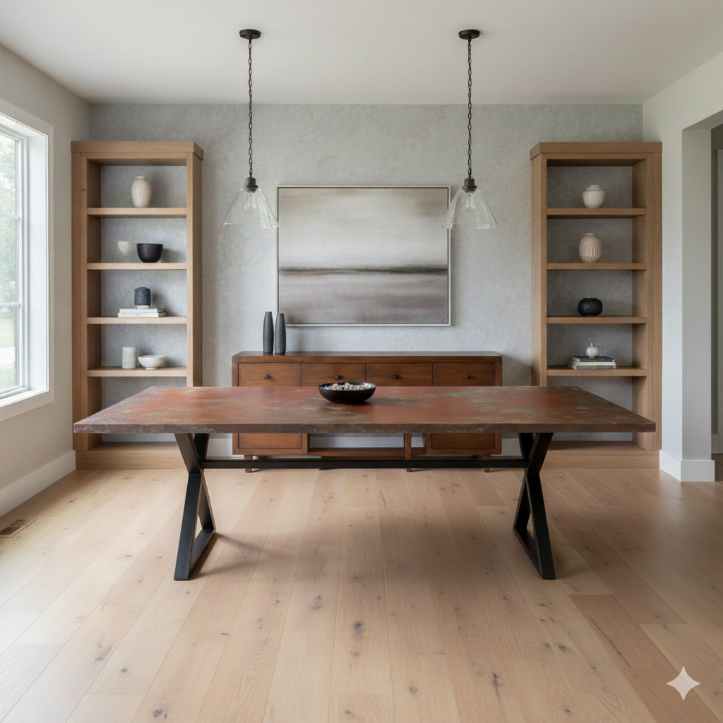 Radcliffe & Moreton Bespoke Liquid Metal Table Oxidart Collection 1