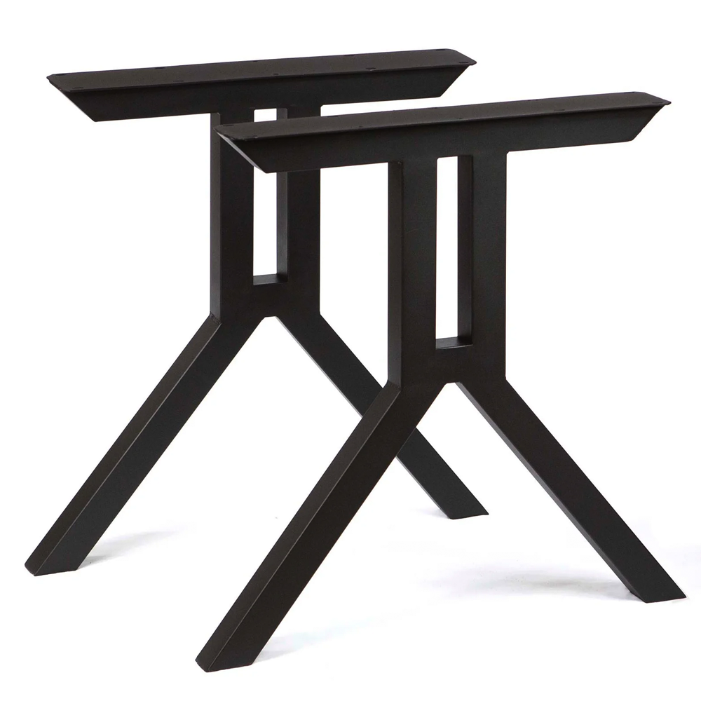 Wishbone Dining leg style for the liquid metal dining table