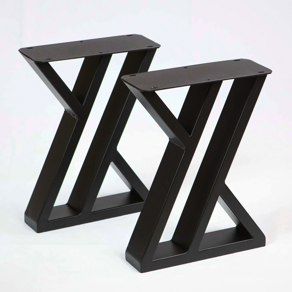 Double Z leg style for the liquid metal bench