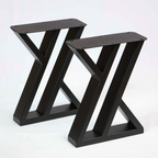 Double Z leg style for the liquid metal bench