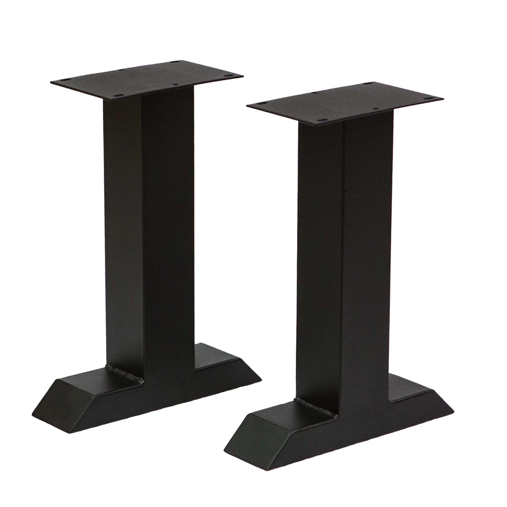 Tee Shape leg style for the liquid metal bench