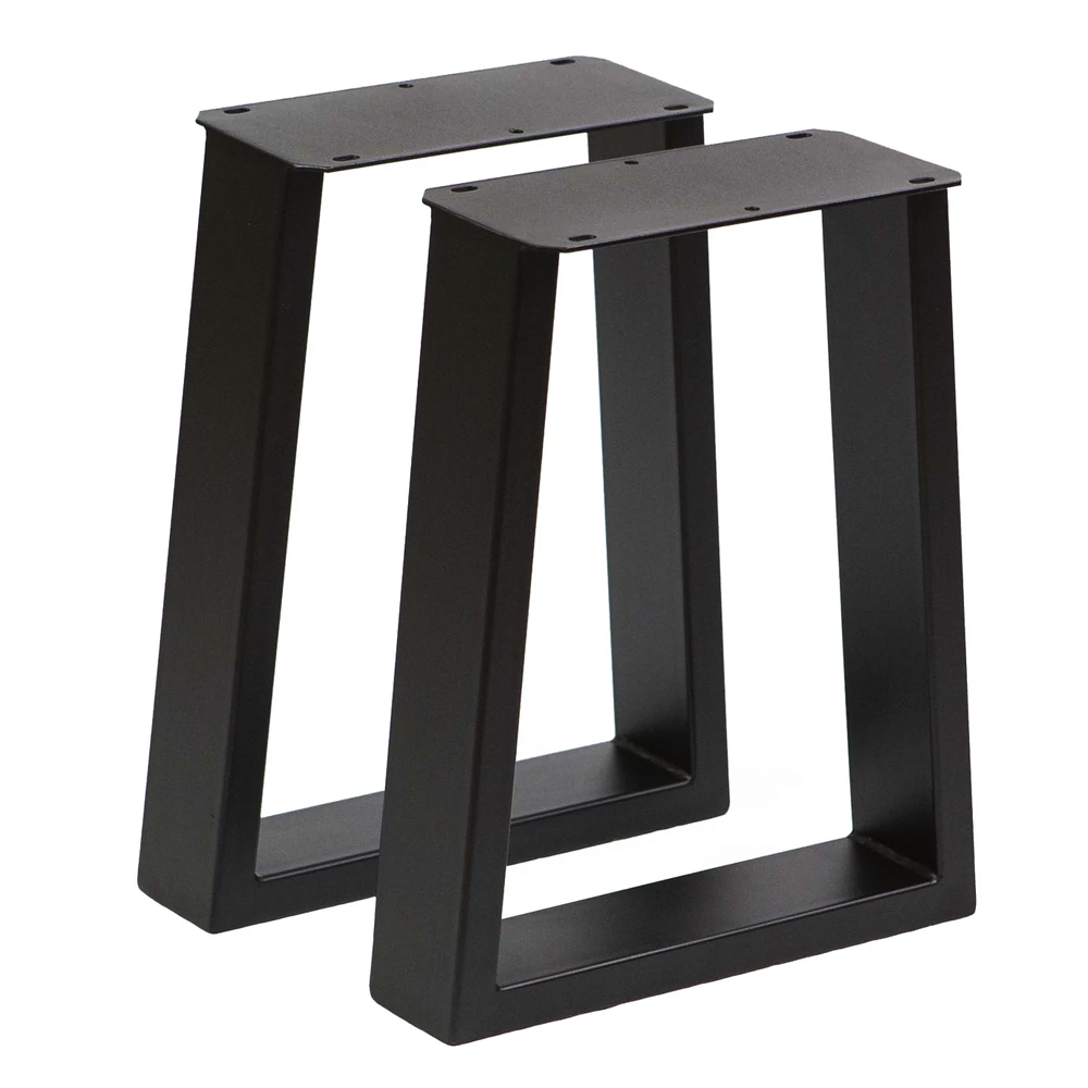 Trapezoid leg style for the liquid metal bench