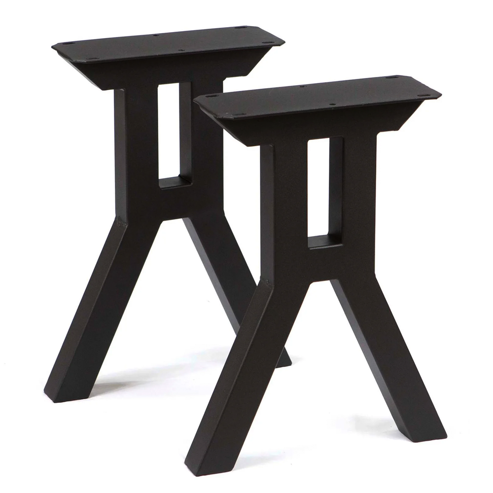 Wishbone leg style for the liquid metal bench