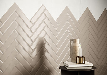 Fioranese Fio. Brick Greige Tale 7.3x30 interior wall lifestyle