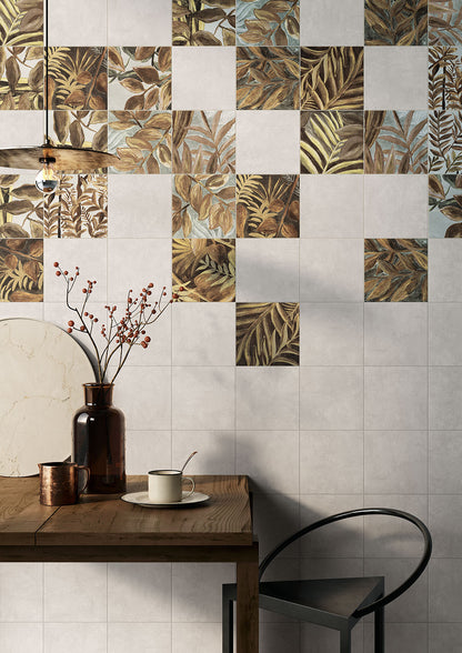 Fioranese Fio. Clorofilla Autunno with Rugiada wall lifestyle