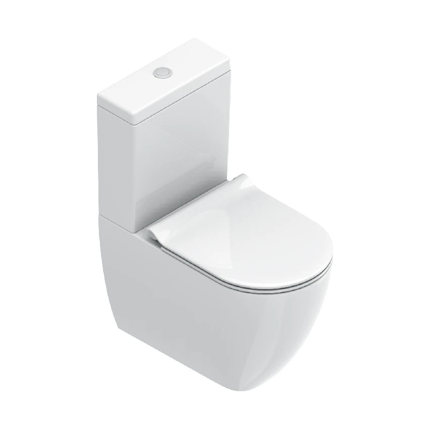 Catalano Sfera 63 Close-Coupled Rimless Toilet in gloss white