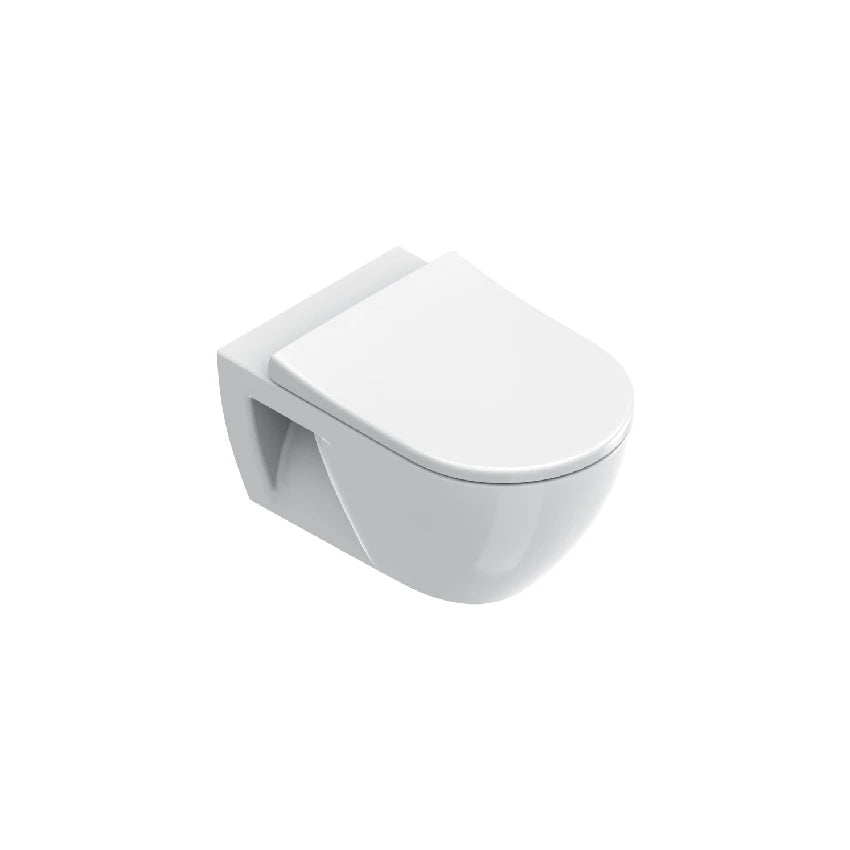 Catalano Sfera 55 Wall-Hung Toilet Newflush in gloss white