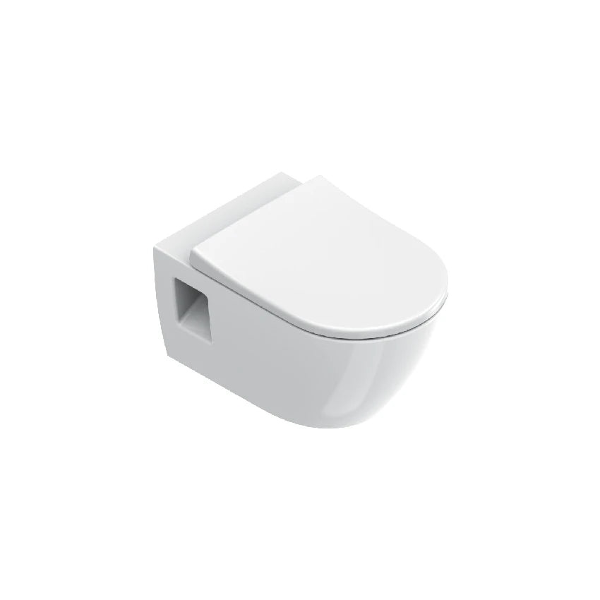 Catalano Sfera 55 Pro Wall-Hung Rimless Toilet in gloss white