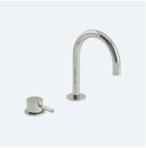 Coalbook Domo 2TH Deck Mounted Basin Mixer Fixed Spout DO1003