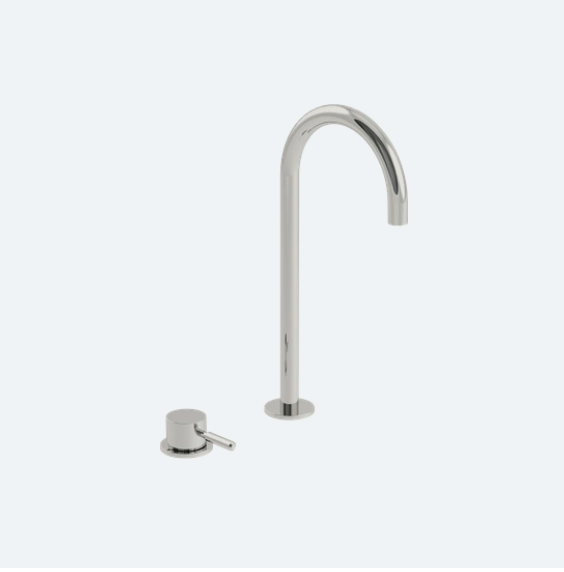 Coalbook Decca 2TH Deck Mounted Basin Mixer Fixed Tall Spout DC1004