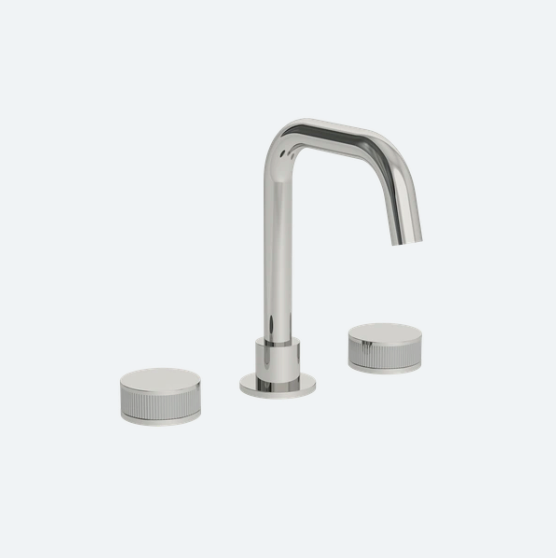  Coalbook Decca 3TH Deck Mounted Basin Mixer Angled Swivel Spout DC1015