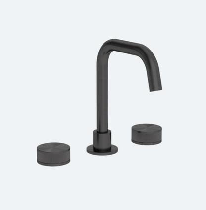  Coalbook Decca 3TH Deck Mounted Basin Mixer Angled Swivel Spout DC1015