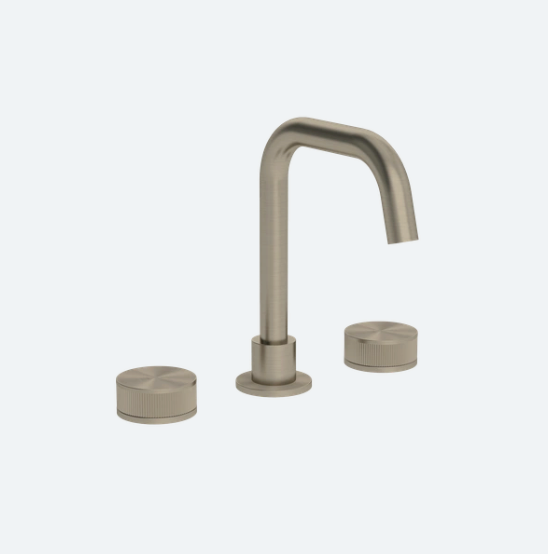  Coalbook Decca 3TH Deck Mounted Basin Mixer Angled Swivel Spout DC1015