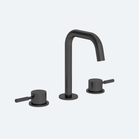 Coalbrook Domo 3TH Deck Mounted Basin Mixer Angled Fixed Spout DO1005