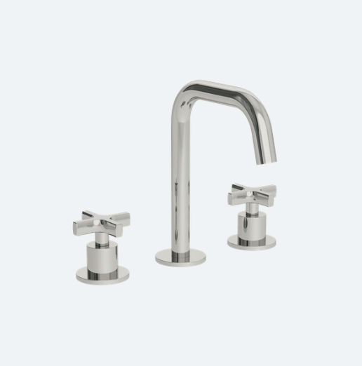 Coalbook Bank 3th Deck Mounted Basin Mixer Angled Fixed Spout BA1005