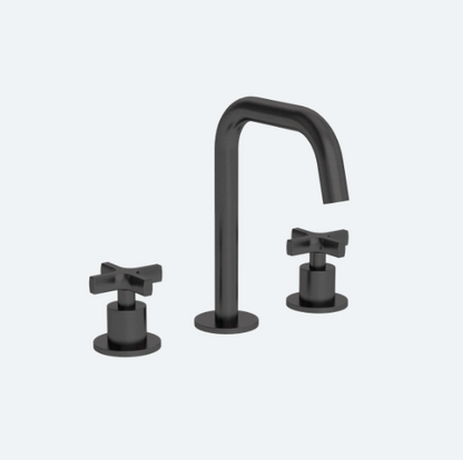 Coalbook Bank 3th Deck Mounted Basin Mixer Angled Fixed Spout BA1005