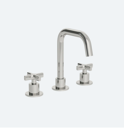 Coalbook Bank 3th Deck Mounted Basin Mixer Angled Swivel Spout BA1015