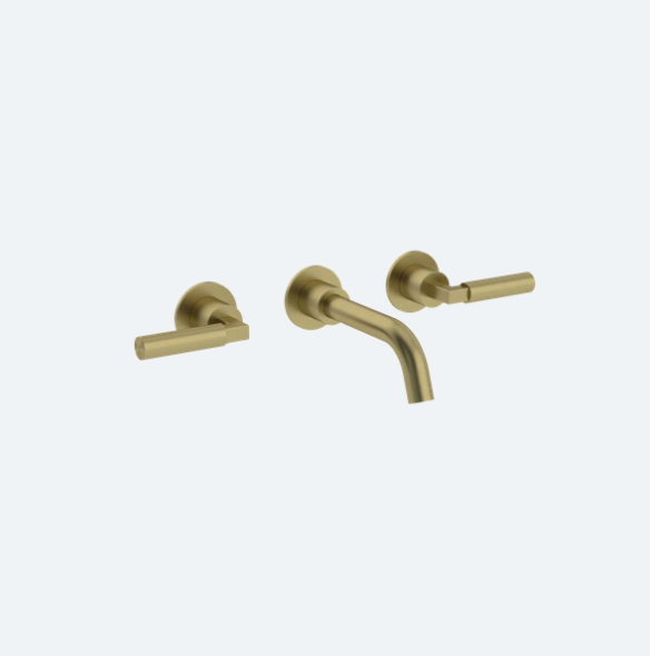 Coalbrook Zurich 3TH Wall Mounted Basin Mixer with Boss (165mm Spout) ZU1018