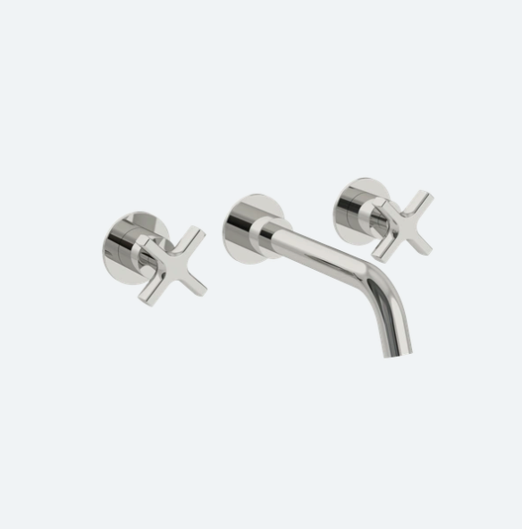 Coalbook Bank 3th Wall Mounted Basin Mixer (190mm Spout) with Boss including Rough BA1021
