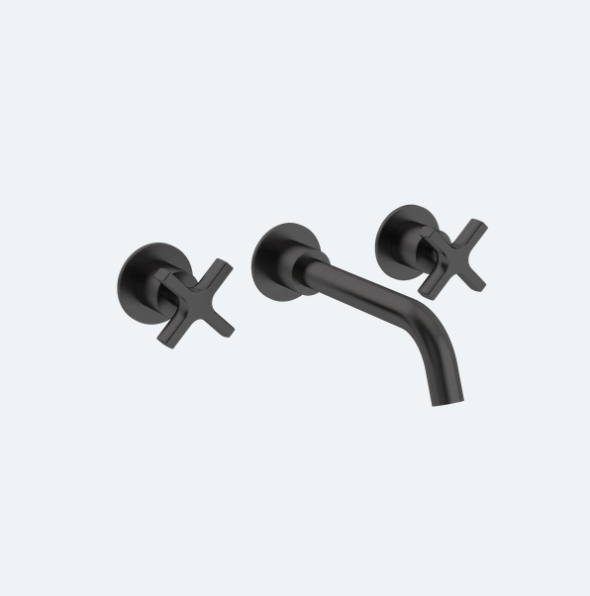 Coalbook Bank 3th Wall Mounted Basin Mixer (190mm Spout) with Boss including Rough BA1021