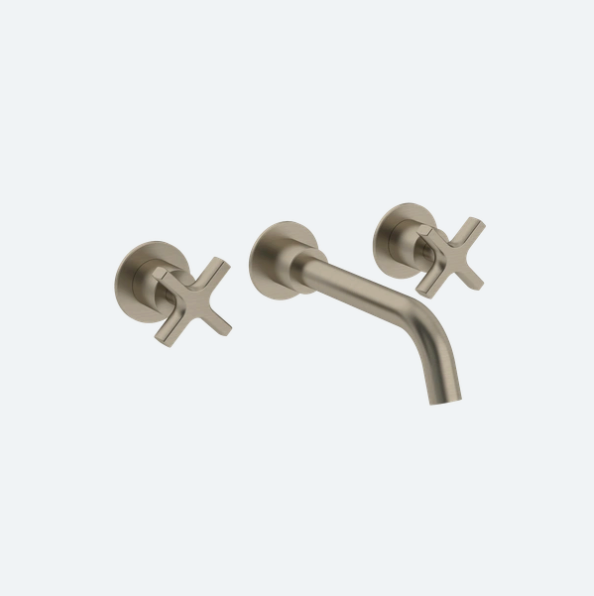 Coalbook Bank 3th Wall Mounted Basin Mixer (190mm Spout) with Boss including Rough BA1021