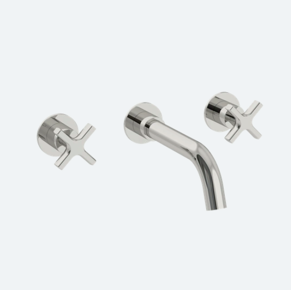 Coalbook Bank 3th Wall Mounted Bath Filler (190mm Spout) with Boss including Rough BA2005