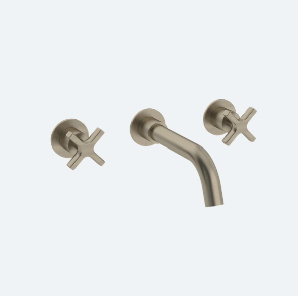 Coalbook Bank 3th Wall Mounted Bath Filler (190mm Spout) with Boss including Rough BA2005