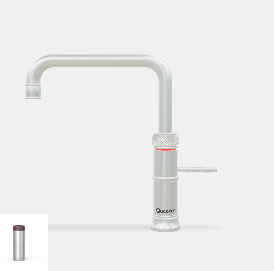 Quooker 3 in 1 PRO3 Classic Fusion Square Boiling Water Tap