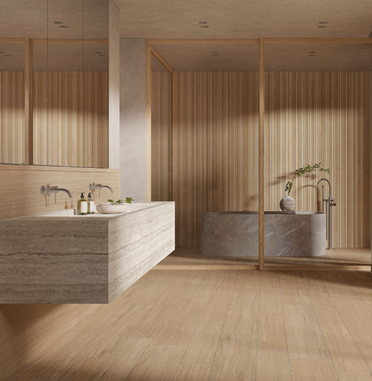 Kronos Ceramiche Essence Tile ( Wood Look Tile Collection Nature 9mm Grip Texture Slab Format)