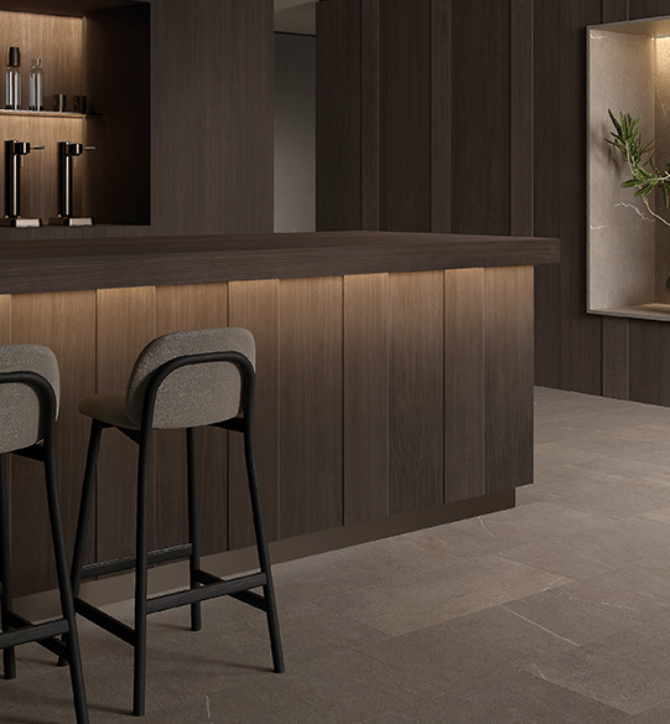 Kronos Ceramiche Essence Tile ( Wood Look Tile Collection Nature 9mm Grip Texture Slab Format)